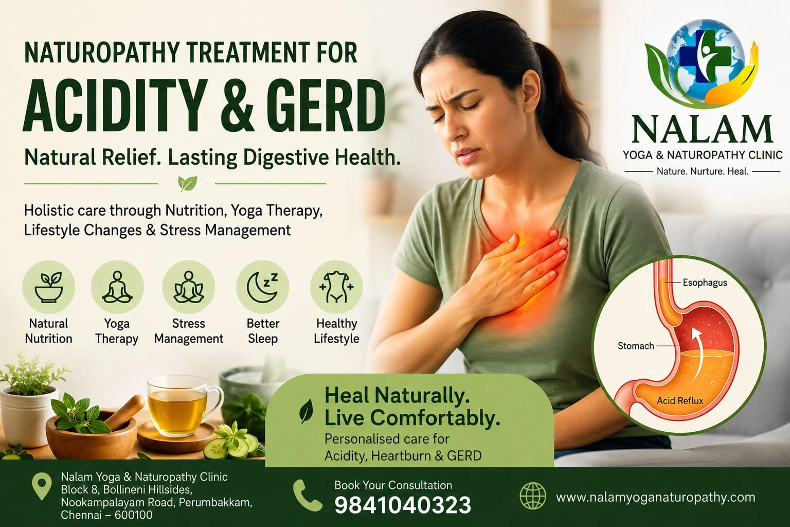 Naturopathy Treatment for Acidity & GERD in Chennai