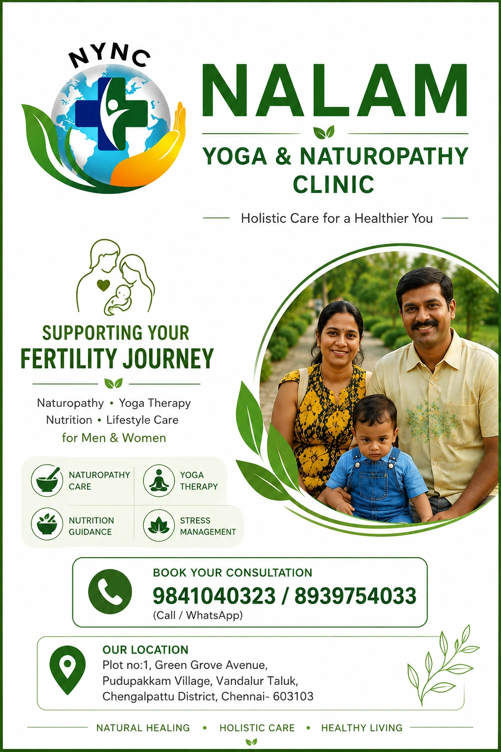 Infertility Treatment with Naturopathy & Yoga in Chennai