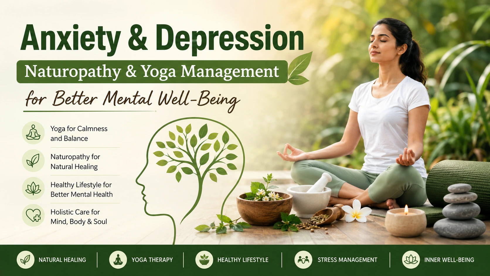 Anxiety and Depression: Naturopathy and Yoga Management for Better Mental Well-Being