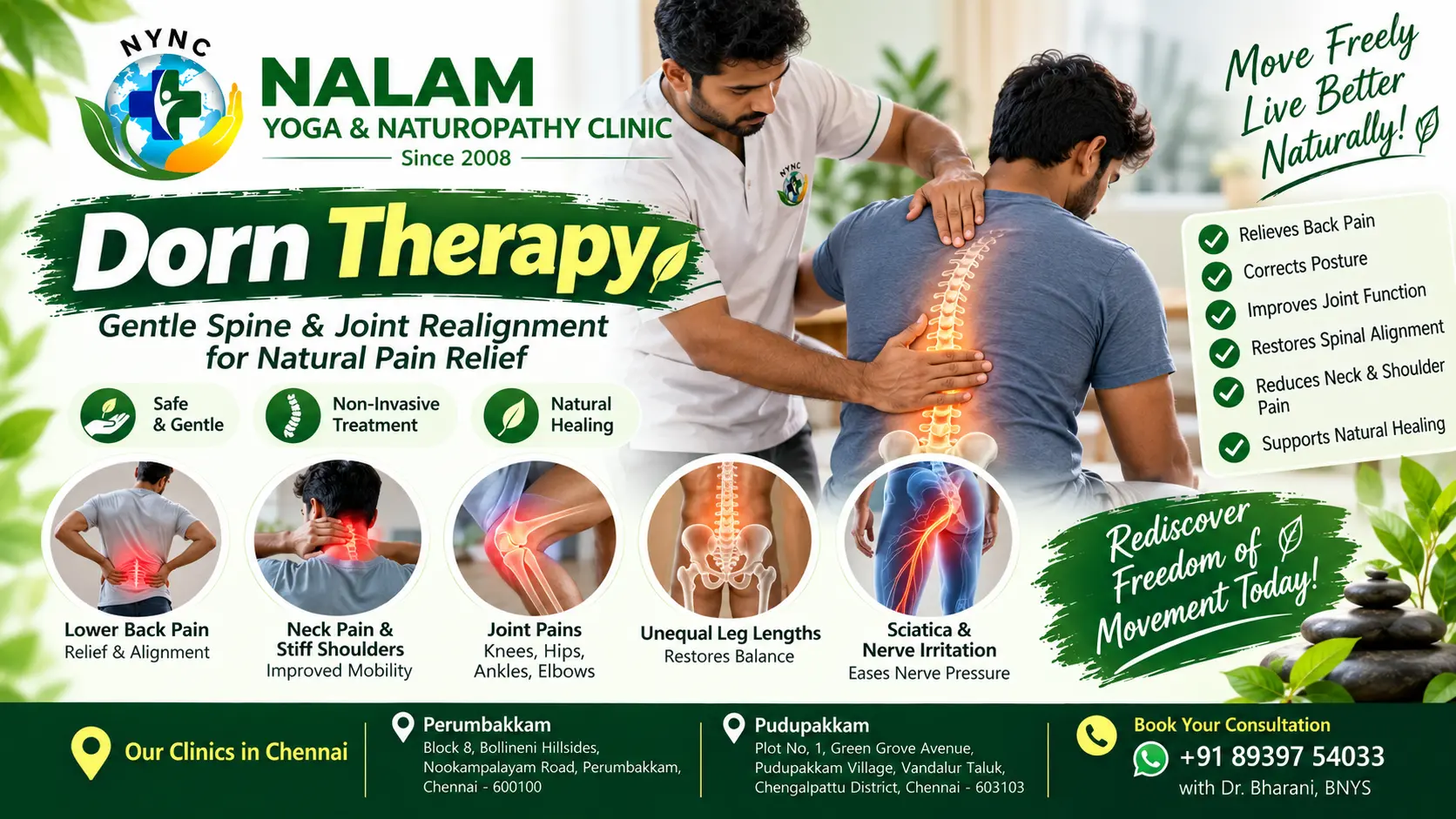 Dorn Therapy for Back, Neck & Joint Pain in Chennai