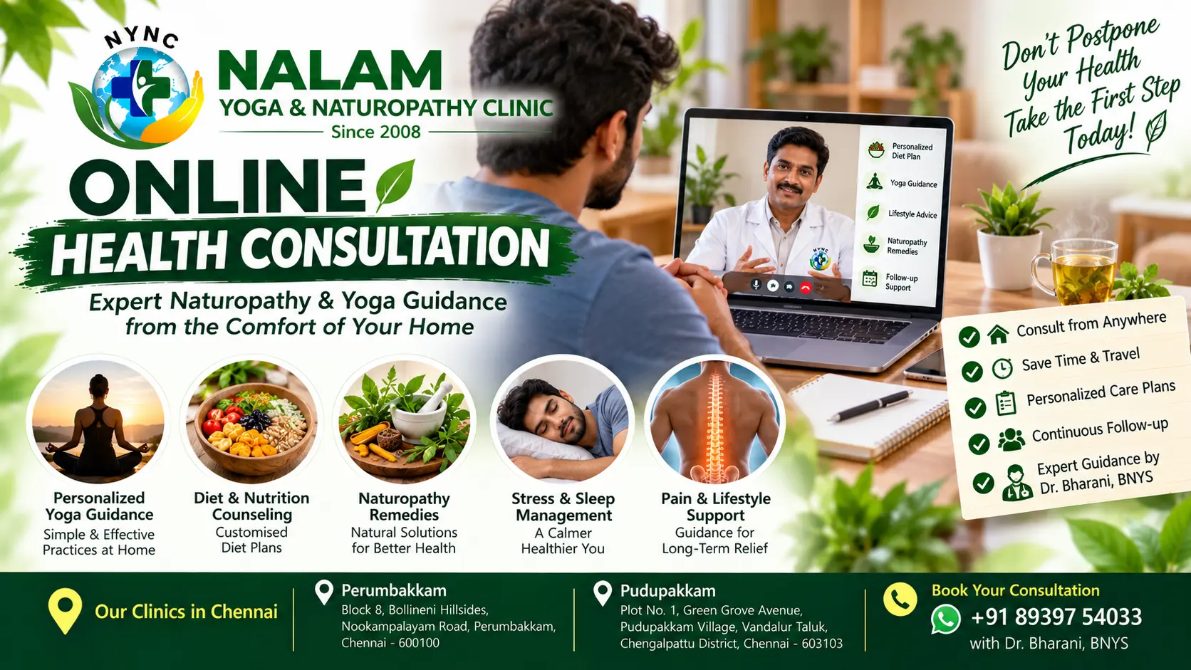Do Not Postpone Your Health Needs: Expert Online Guidance & Natural Wellness